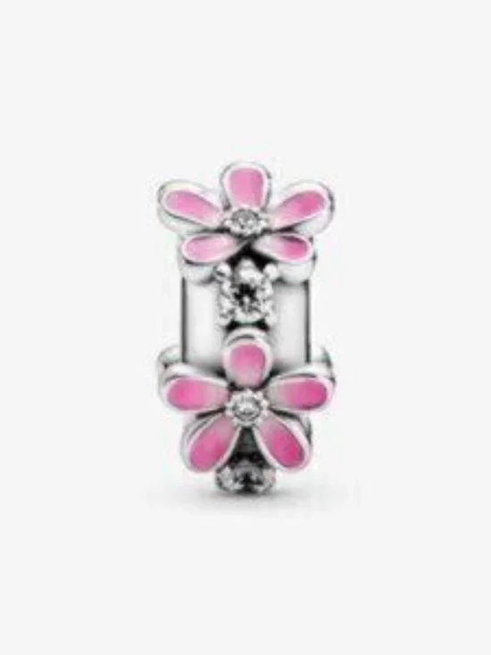 Pandora silver daisy clip-on charm - Picture 4 of 4